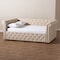 Baxton Studio Mabelle Beige Upholstered Full Size Daybed 154-9485 - alternate 6